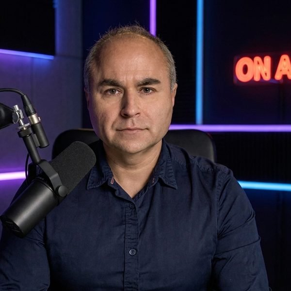 Stefan in the studio